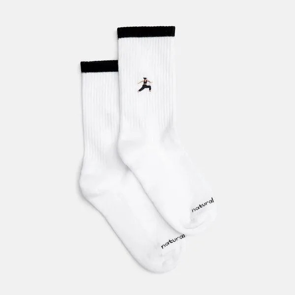 Natural Vibes Natural Vibes Warrior Yoga Socken | Bio GOTS | Tennissocken | Herren Damen Socken | Unisex – Produktbild 1 von 5