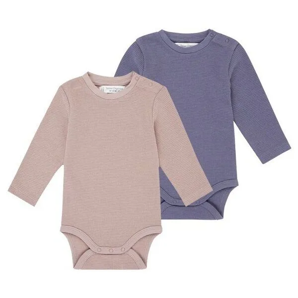 Sense Organics sense-organics MALU Baby Body Langarm, Blaugrau, – Produktbild 1 von 4