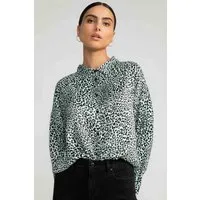 Lovjoi LOVJOI Damen vegan Bluse Alaiya Sprinkled Leo Schwarz & Weiß – Produktbild 1 von 1
