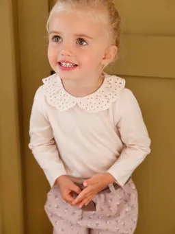 Vertbaudet Baby Shirt Kragen mit Lochstickerei – Produktbild 1 von 1
