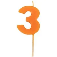 El Puente El Puente Zahlenkerze "3" | Fair Trade & Handmade aus Indien – Produktbild 1 von 1
