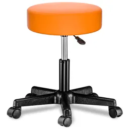 Casaria® Rollhocker Kunstleder Orange 360° drehbar – Produktbild 1 von 1