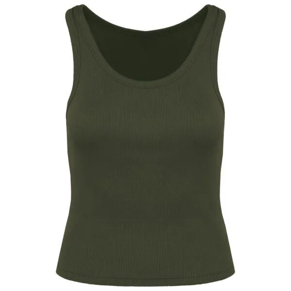 Greenspired Greenspired Umweltfreundliches Ripp-Tank Top für Damen 260g/m² XS-XL, Khaki, – Produktbild 1 von 2