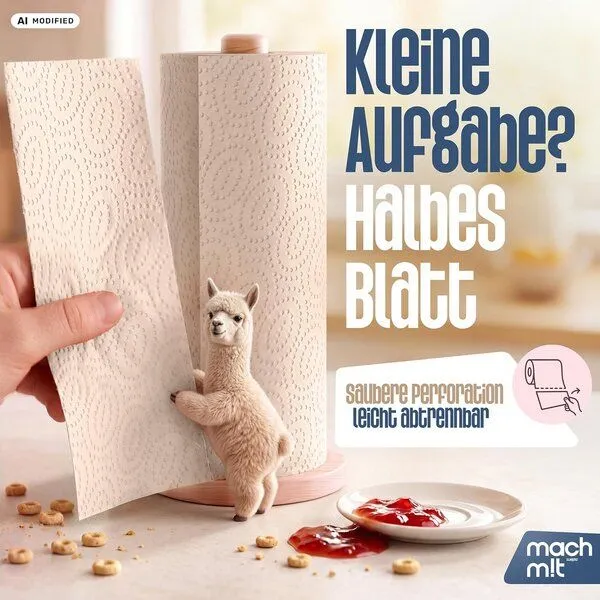 mach m!t mach m!t Küchenrolle - 128 Halbblatt pro Rolle - PURE – Produktbild 7 von 7