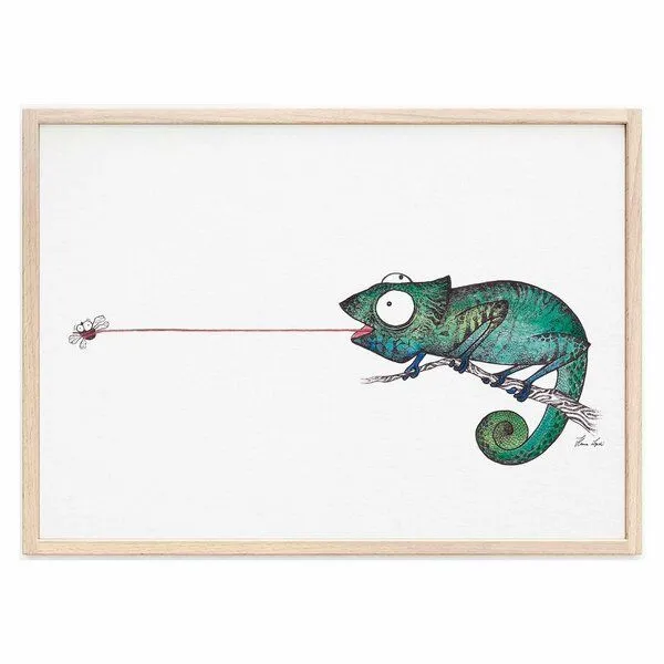 LIGARTI Kunstdruck »Fliegenfänger« von LIGARTI | A4, A3 oder A2 | Wandbild | Poster | Kunst – Produktbild 1 von 4