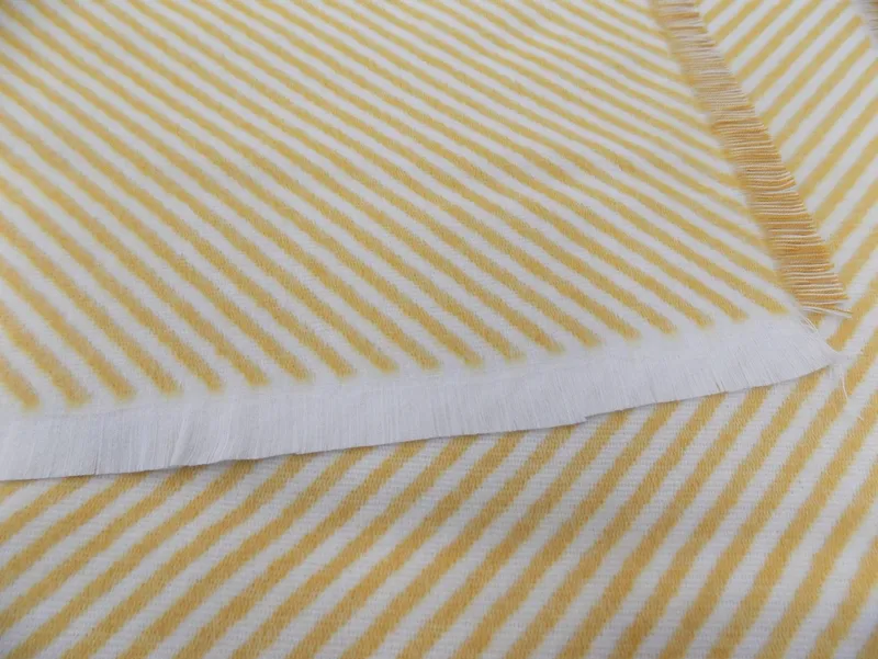 Wohndecke Stripes, Adam, GOTS zertifiziert - aus Bio-Baumwolle, Kuscheldecke, Beige, – Produktbild 4 von 5
