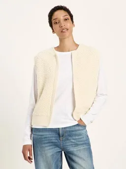 LANIUS LANIUS Bouclé Strickweste aus Bio-Schurwolle und Bio-Baumwolle GOTS – Produktbild 1 von 1