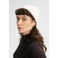 MELA MELA Feinstrick Mütze Style HIMMAT aus 100% Bio-Baumwolle, Cream melange, – Produktbild 1 von 1