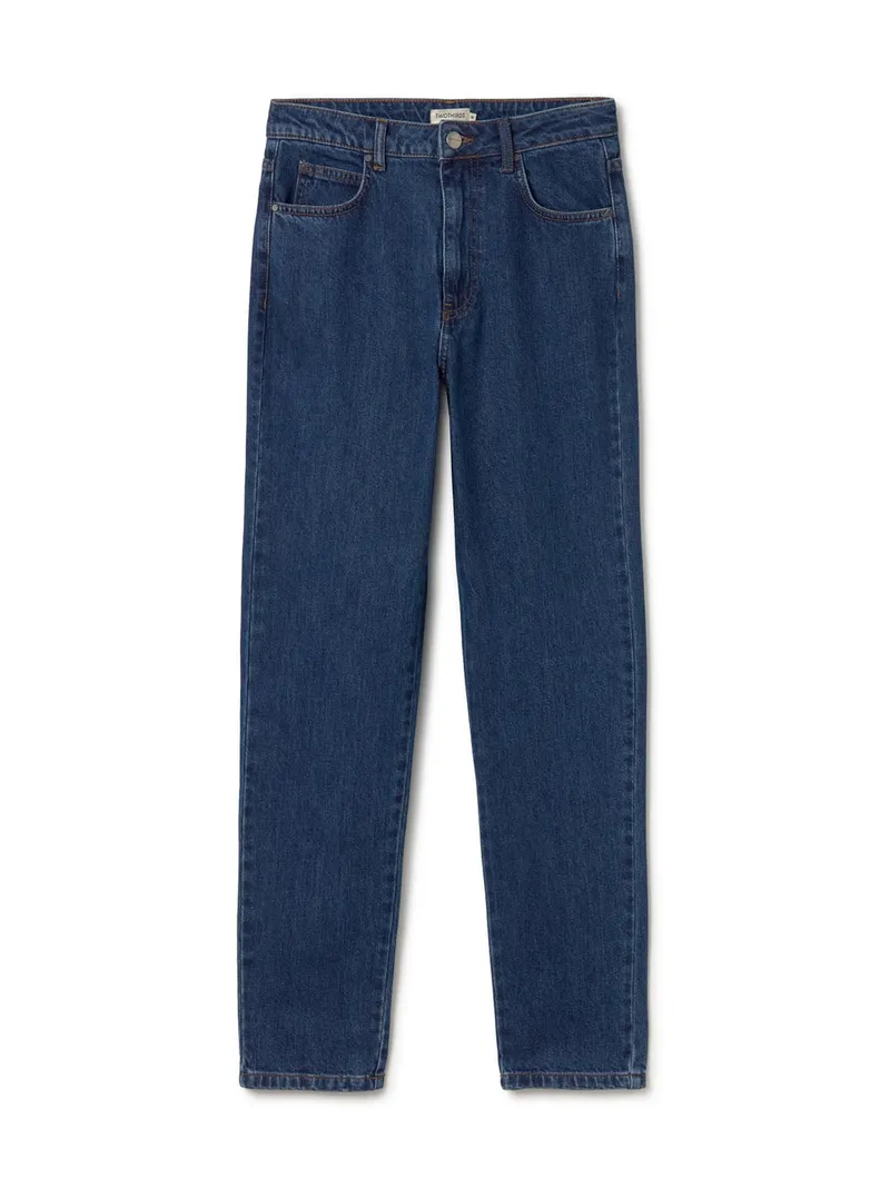 TWOTHIRDS TWOTHIRDS Damen vegan Jeans Nakholmen, Dunkelblau, – Produktbild 1 von 2