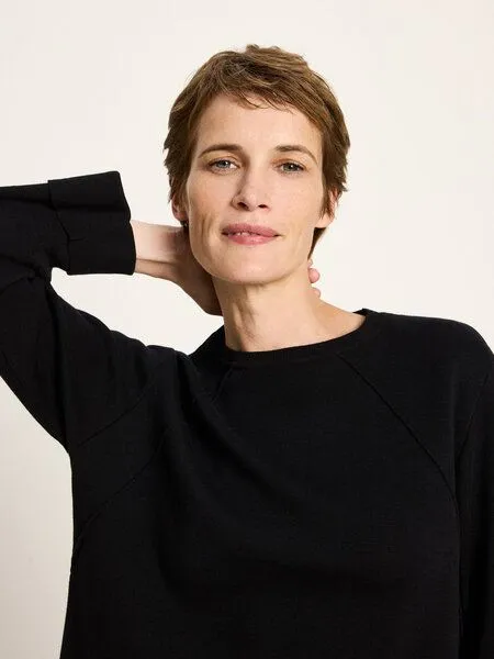 LANIUS LANIUS Pullover in Punto Milano, Black, – Produktbild 3 von 4