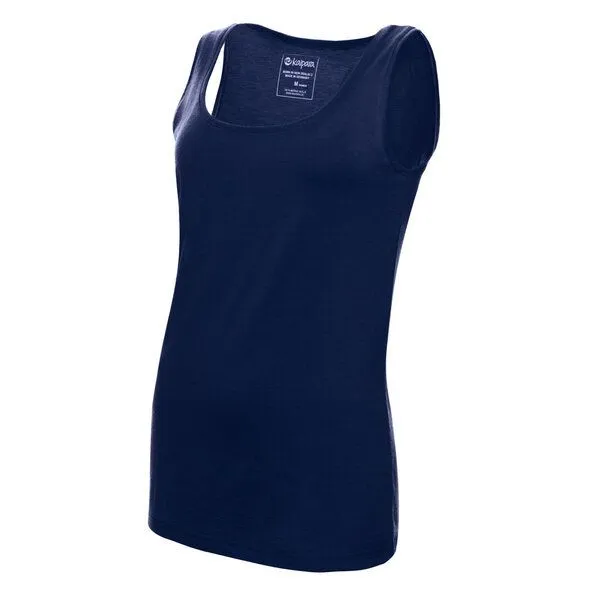 Kaipara - Merino Sportswear Kaipara - Merino Sportswear Merino ärmelloses Unterhemd Damen Regular 200, Blau, – Produktbild 2 von 2