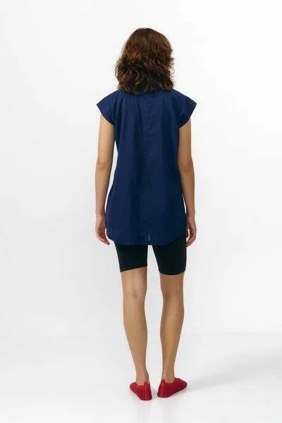 SUITE13LAB Suite13lab Ärmelloses Longlinehemd AVANON, Dark blue(blau), – Produktbild 2 von 3