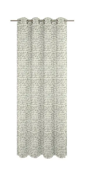 Nature by Adam Nature by Adam Vorhang aus Leinen & Bio-Baumwolle - Made in Germany - Scribble, Natur-schwarz, – Produktbild 2 von 8