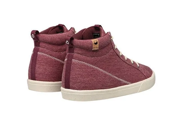 SAOLA SAOLA Vegane Sneaker für Damen - Wanaka Canvas, Burgunderrot, – Produktbild 3 von 3