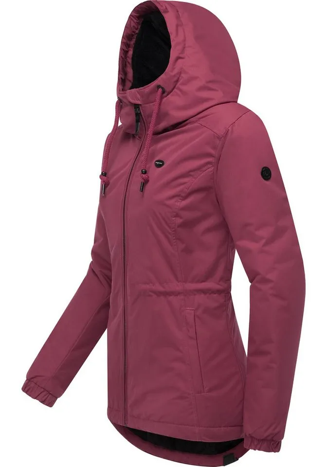 ragwear ragwear Winterjacke Dankka Warm Wasserdichte weiche Damen Jacke für den Winter, Rot, – Produktbild 3 von 4