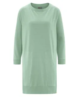 HempAge Hempage Damen vegan Sweatshirt Kleid Menta Grün – Produktbild 1 von 1
