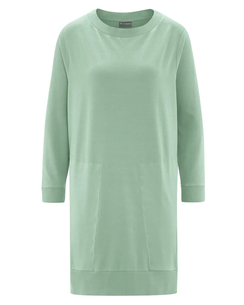 HempAge Hempage Damen vegan Sweatshirt Kleid Menta Grün, Grün, – Produktbild 1 von 2