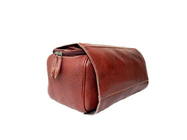 Alpenleder Alpenleder Kulturtasche ROLL-UP, Brandy, – Produktbild 1 von 2