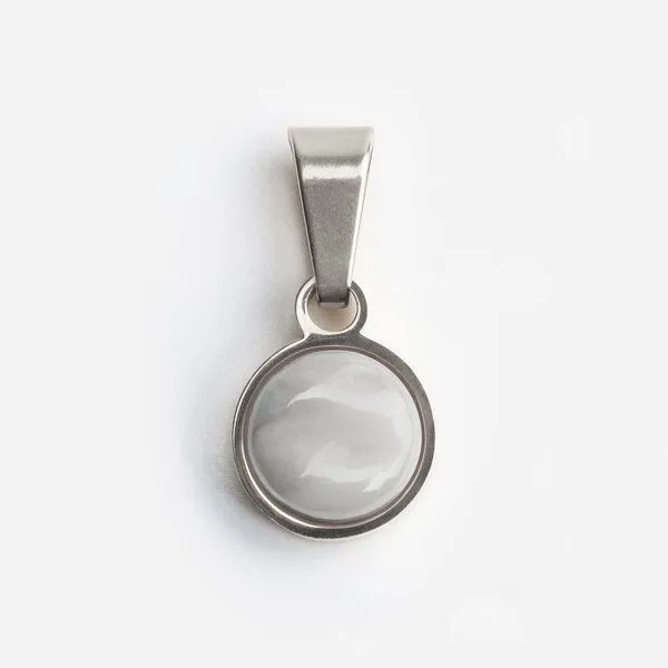 ALEXASCHA ALEXASCHA Kettenanhänger aus Glas | Mix & Match Charms, Graphitgrau, – Produktbild 1 von 4