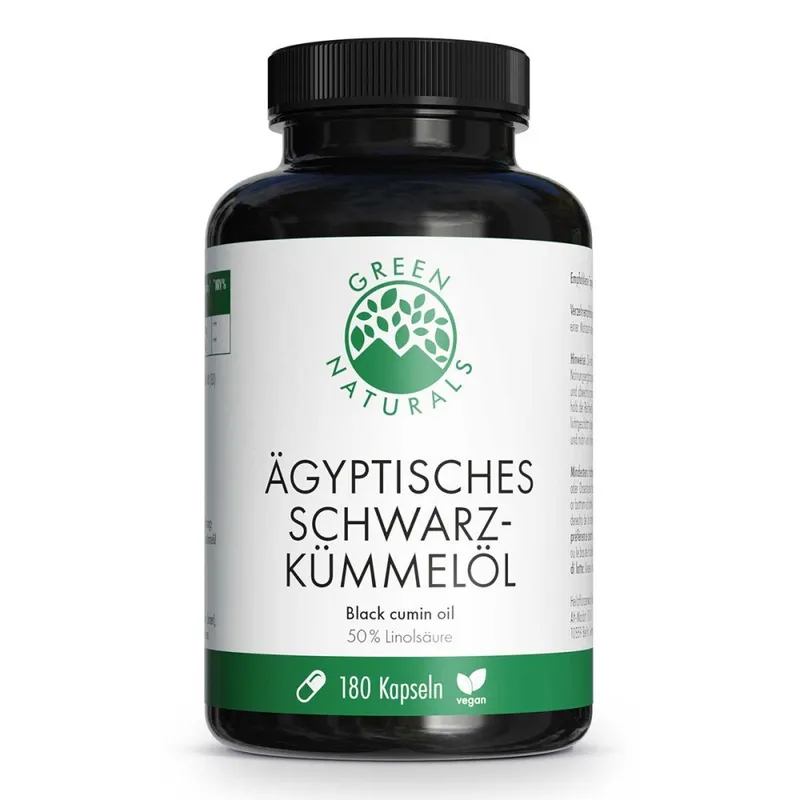 Green Naturals Green Naturals ägyptisches Schwarzkümmelöl Kapseln – Produktbild 1 von 1