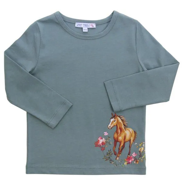 Enfant Terrible Enfant Terrible Shirt, Pferdedruck pistachio, – Produktbild 1 von 3