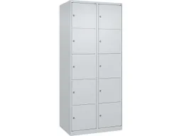 C+P C+P Schließfachschrank Classic PLUS, 10 Fächer, 1850x800x500mm, Lichtgrau – Produktbild 1 von 1