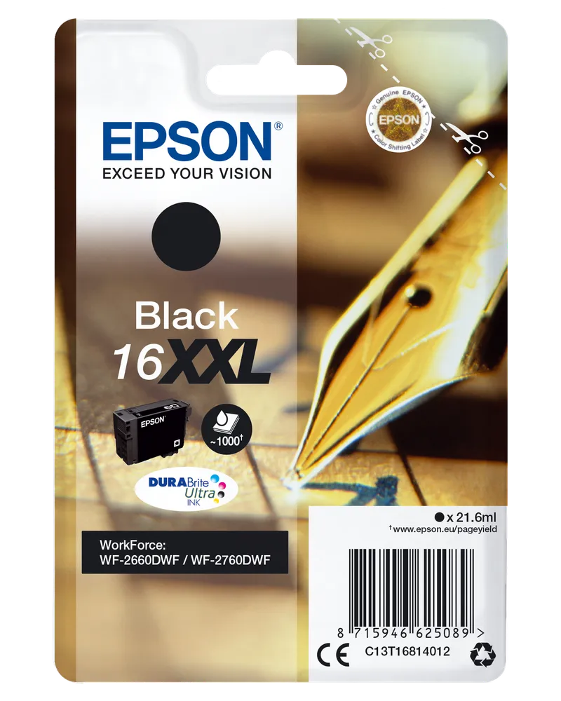 Epson Epson Tintenpatrone T1681/ 16XXL schwarz – Produktbild 1 von 2