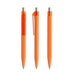 prodir prodir QS50 Soft Touch PRT Push Kugelschreiber, Orange-Silver satin finish – Produktbild 1 von 1