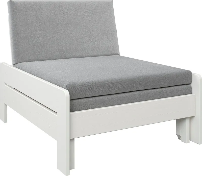 OTTO home Ausziehbett "ROBIN ", Bett, Made in Europe, FSC® zertifiziertes Massivholz, zertifiziertes Massivholz, ohne Auflagen, Weiß, – Produktbild 3 von 5