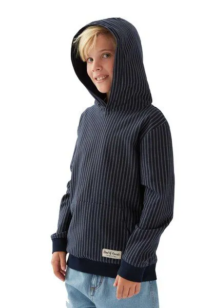 Band of Rascals Band of Rascals Vertical Striped Hooded, Navy, – Produktbild 3 von 4