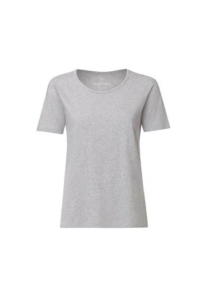 THOKKTHOKK ThokkThokk Damen T-Shirt TT64 aus Bio-Baumwolle, Grey melange (grau), – Produktbild 1 von 3