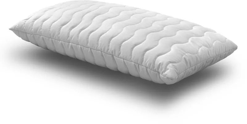 John Cotton Kopfkissen Julia, Kissen ist Made in Green, Füllung: Polyester, Bezug: 100% Polyester, Seitenschläfer, Bauchschläfer, Rückenschläfer, Kopfkissen 40x80 cm, 80x80cm, kochfest 95°C, sehr flauschig, Weiß, – Produktbild 3 von 7