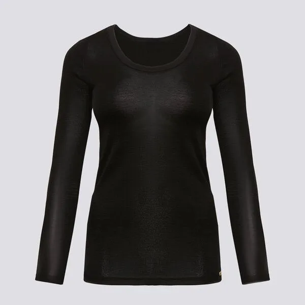 comazo|earth comazo|earth Merinowolle-Seide Shirt, GOTS zertifiziert, Schwarz, – Produktbild 7 von 7