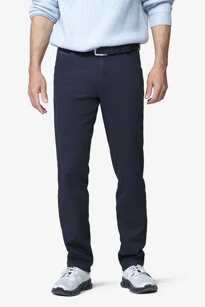 Meyer MEYER Chino im Canvas-Look, Blau (marine), – Produktbild 2 von 8