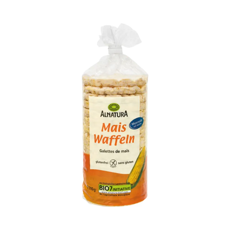 Alnatura Alnatura Bio Maiswaffeln Meersalz, 110g – Produktbild 1 von 1