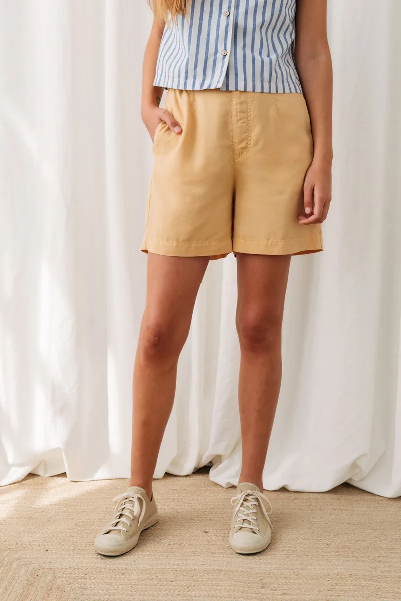 TWOTHIRDS TWOTHIRDS Damen vegan Shorts Shokalsky Ananas Gelb, Gelb, – Produktbild 1 von 2