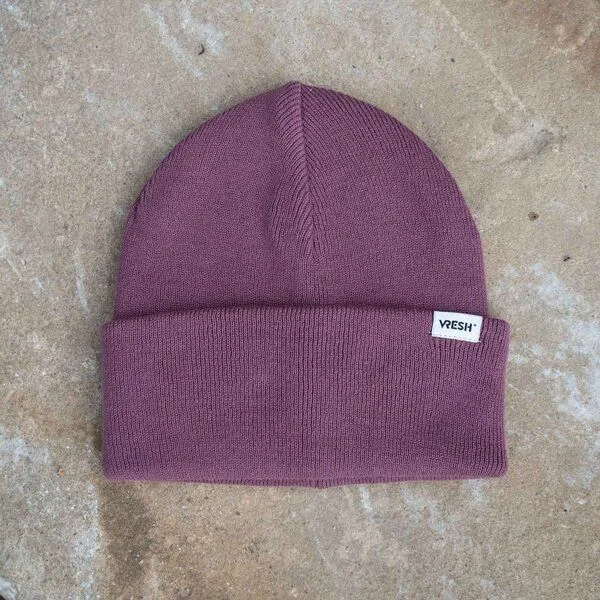 Vresh Clothing Vresh Clothing Veo - Classy Beanie aus Biobaumwolle, Beere, – Produktbild 1 von 2