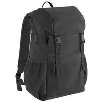 BagBase BagBase Recycelter Canvas Rucksack Backpack Rucksack Notebookfach, Schwarz, – Produktbild 1 von 1