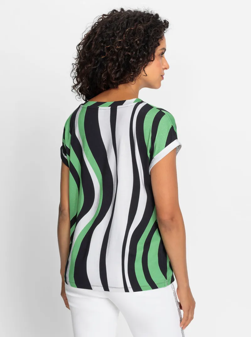 Witt Streifenshirt, Weiß-apfel-gestreift, – Produktbild 2 von 2
