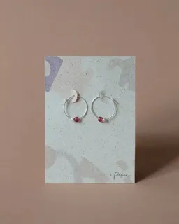 pikfine pikfine Glasperlen Creole "Nila" // silber oder vergoldet – Produktbild 1 von 1
