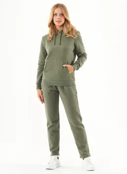 ORGANICATION ORGANICATION Damen vegan Hoodie Haree Olive – Produktbild 1 von 1