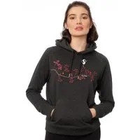 FellHerz FellHerz Damen Hoodie Asana Girl dark grey melange, Bio Fair und Vegan – Produktbild 1 von 2