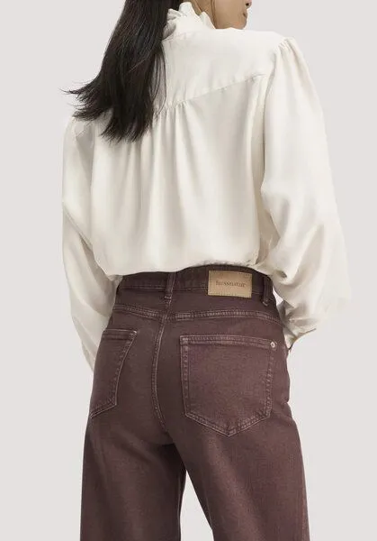 hessnatur hessnatur Jeans ALVA Wide Leg GARMENT DYE aus Bio-Baumwolle mit recycelter Baumwolle, Wildrose, – Produktbild 2 von 3