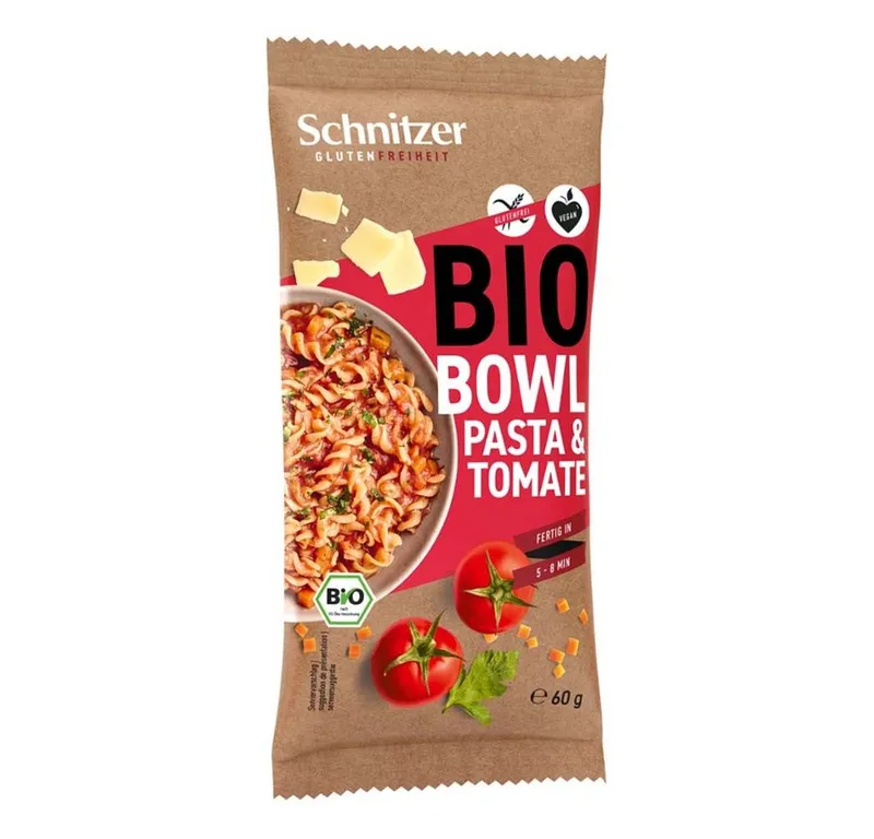 Schnitzer Schnitzer Fertiggericht Bowl - Pasta & Tomate 60g – Produktbild 1 von 1