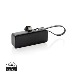 XD Collection XD Collection Powerlink 3000mah Powerbank aus RCS rPlastic mit USB-C Kabel, Schwarz, – Produktbild 1 von 1