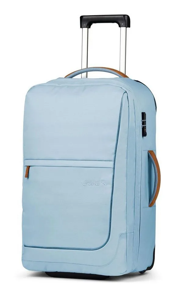 Satch Satch Weichgepäck-Trolley Flow, 2 Rollen, Blau, – Produktbild 3 von 5