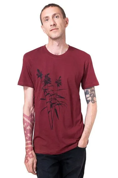 Hirschkind Hirschkind Bio- & Fair-Trade-Männershirt "Schilf" weinrot – Produktbild 2 von 2
