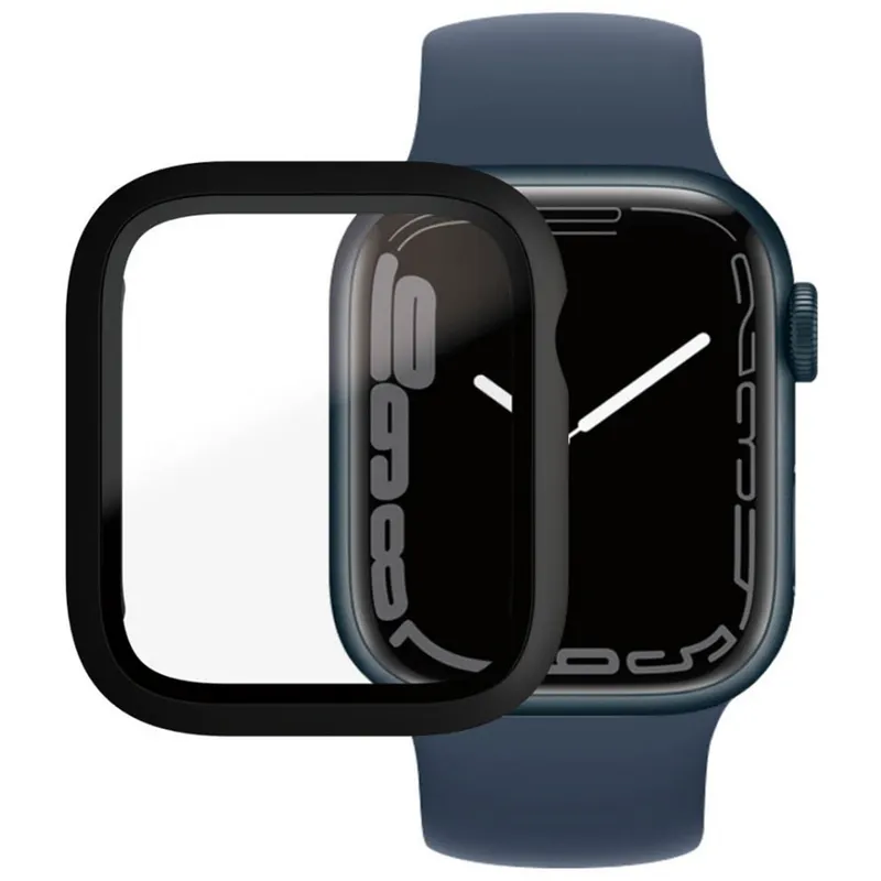 PanzerGlass Displayschutz Full Body Apple Watch Series 8 | 7 | 45mm | Schwarz (3664) – Produktbild 2 von 2