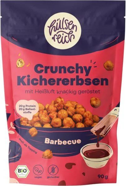 Hülsenreich Hülsenreich Bio Crunchy Kichererbsen Barbecue – Produktbild 2 von 4