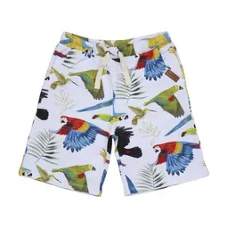 Walkiddy Kleinkinder Shorts GOTS zertifiziert, Bio-Baumwolle, weiß/blau, Allover-Print, weich, elastischer Bund – Walkiddy – Produktbild 1 von 1